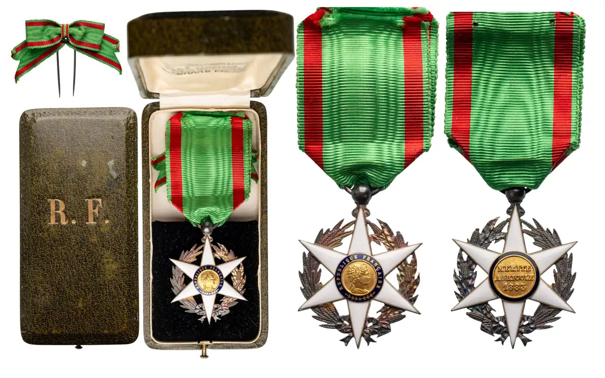 Agricultural Merit Order, Grand Prix, GOLD Medal of the Universal Exhibition of 1900