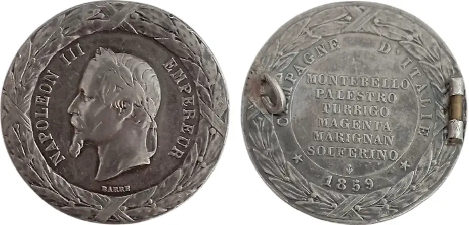 Italy Campaign Medal, instituted in 1859