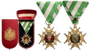 Cross For the Accession of Prince Ferdinand I in 1887, 1st Class, by C. F. Rothe, Vienna