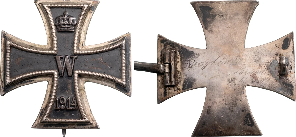 ORDER OF THE IRON CROSS - COLLECTION OF NAMED 1ST CLASS WWI CROSSES