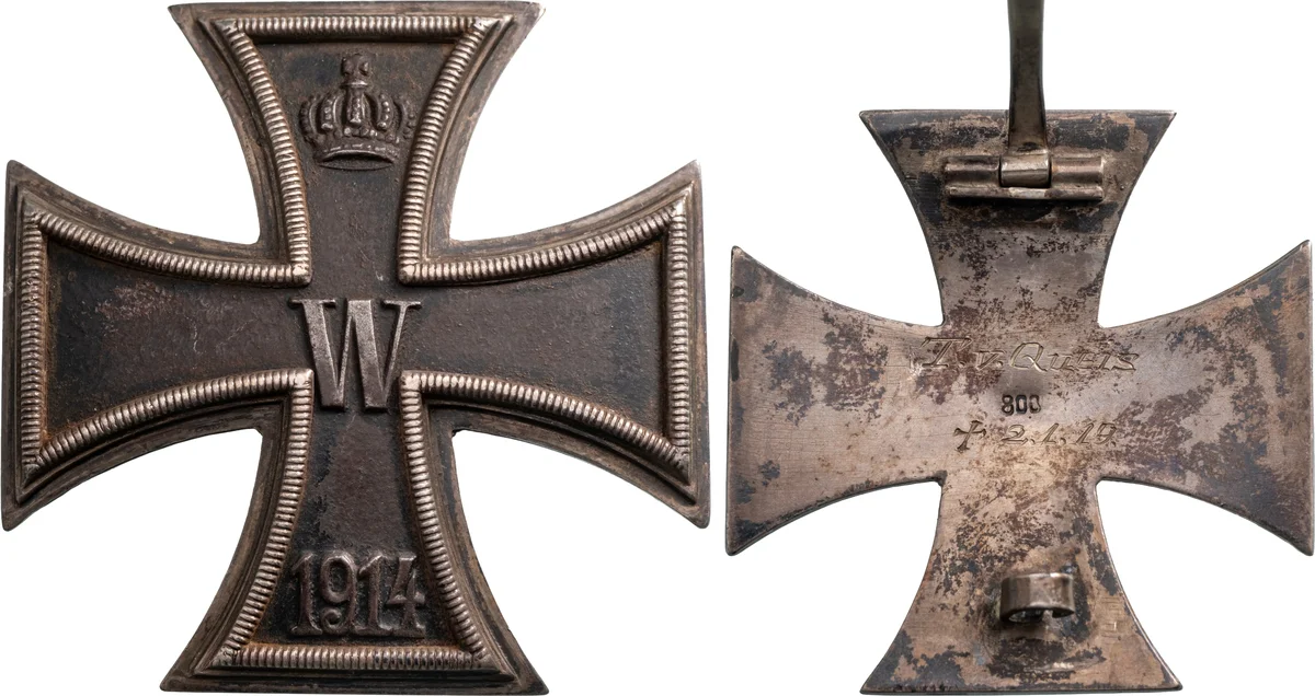 ORDER OF THE IRON CROSS - COLLECTION OF NAMED 1ST CLASS WWI CROSSES