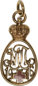 A Red Cross Jetton by Carl Faberge