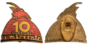 KING ZOG'S 10TH ANNIVERSARY OF REIGN  BADGE  