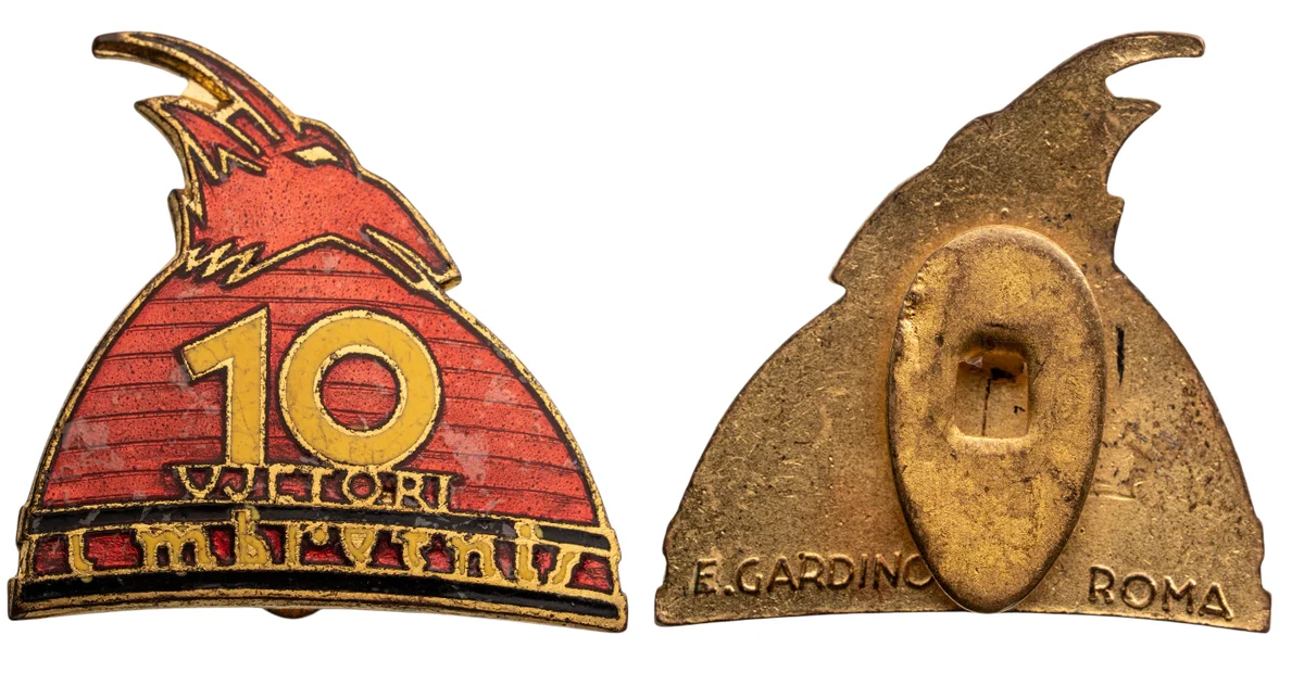 KING ZOG'S 10TH ANNIVERSARY OF REIGN BADGE
