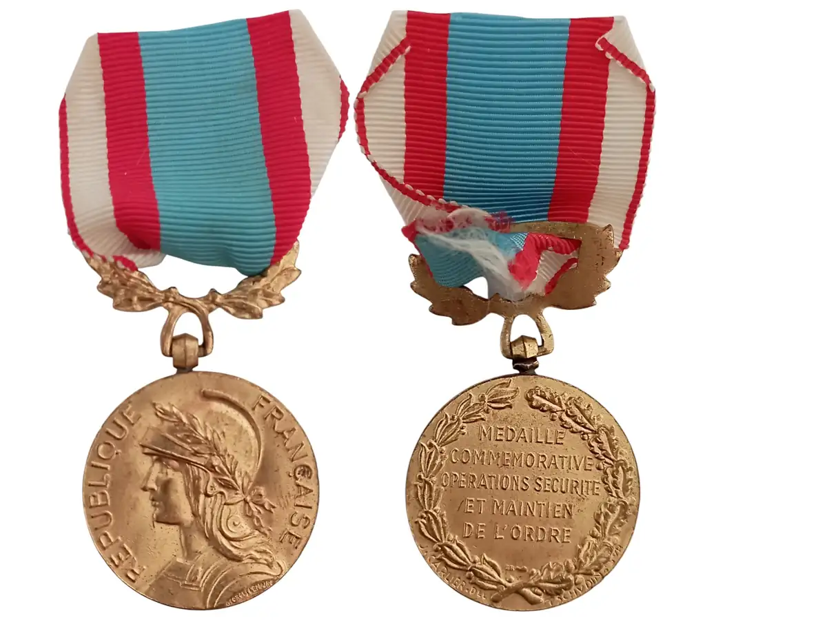NORTH AFRICA SECURITY AND ORDER OPERATIONS COMMEMORATIVE MEDAL, INSTITUTED IN 1950