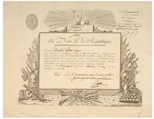 Veteran Awarding Document to a Non Commissioned Officer of the 85th Infantry Regimen