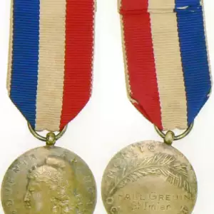 French Souvenir Association Medal for Devotion