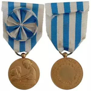 Work for Unfortunate Children, Foundation Chartrain Lacombe Medal, 1939