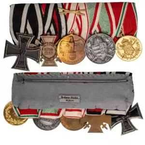 THE COLLECTION OF ORDERS AND MEDALS BARS - Bar of 5 