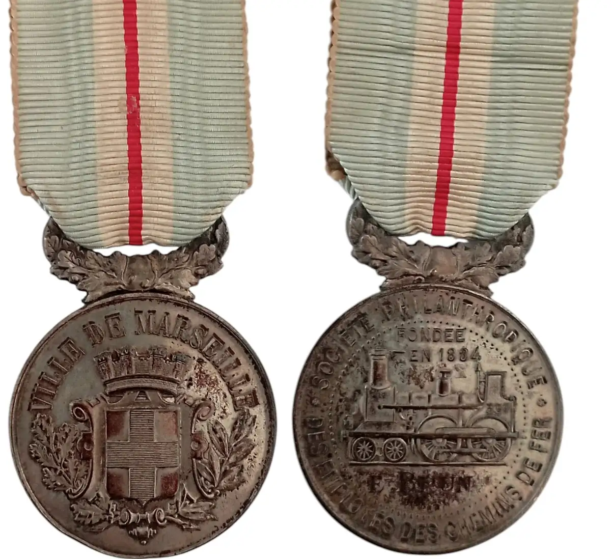 Marseille City, Philantropic Medal of the Society of the Railway Workers