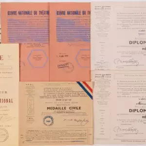 Group of Awarding Documents of a French Dandy