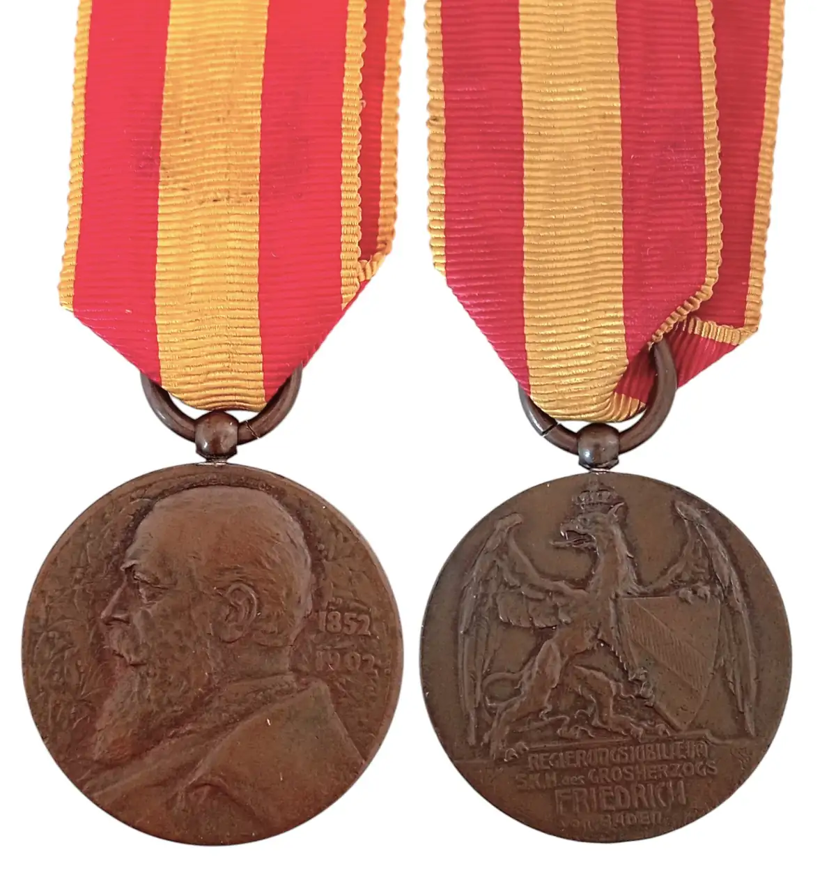 50th Anniversary of Reign Medal of Grand Duke Friedrich, 1902, by Rudolf Mayer