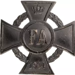 Friedrich August Cross, 1st Class, 1914