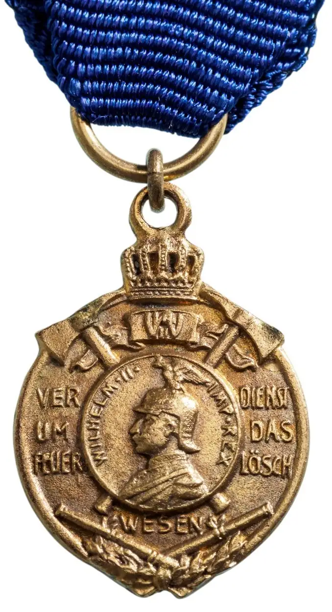 Fire Department for 25 Years Long Meritorious Service Medal, 1908