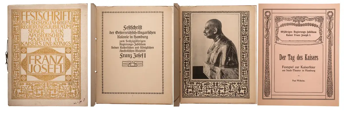 60th Reign Anniversary of Emperor Franz Joseph Journal of the Austro-Hungarian Colony in Hamburg, 1908