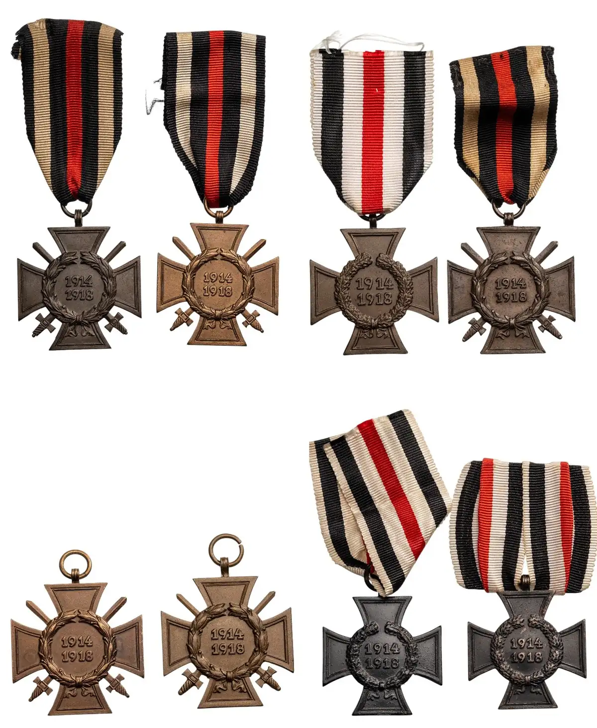 The Honour Cross of the World War 1914-1918, Lot of 8