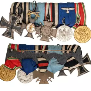 THE COLLECTION OF ORDERS AND MEDALS BARS - Bar of 5 