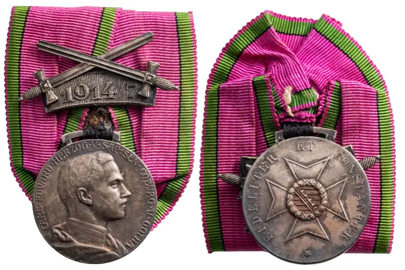 Saxe-Ernestine House Order Medals Of Merit