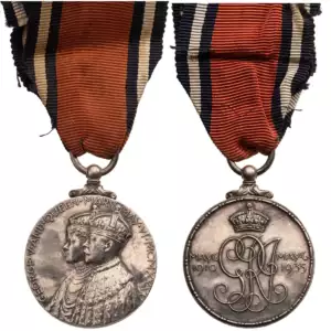 25th Anniversary of Reign Medal King George VI, 1935